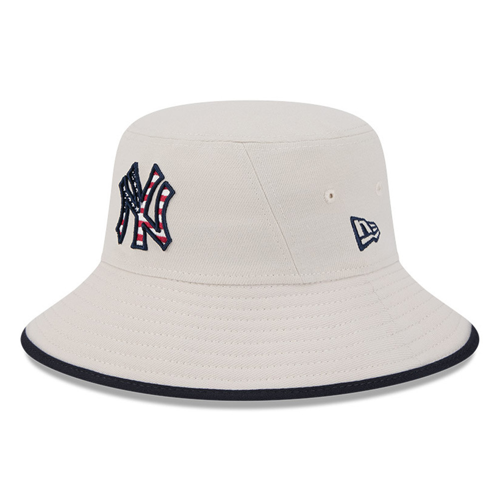 Men's New Era Khaki New York Yankees 2024 Fourth of July Bucket Hat | Fanatics
