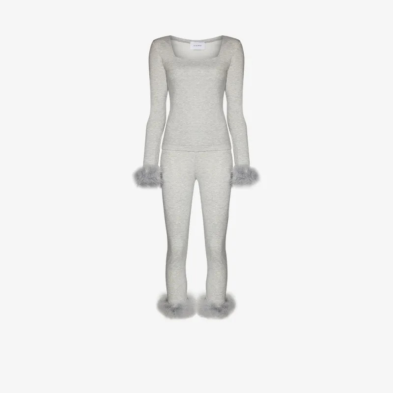 Sleeper Womens Grey The Weekend Chic Pyjama Set | Browns Fashion