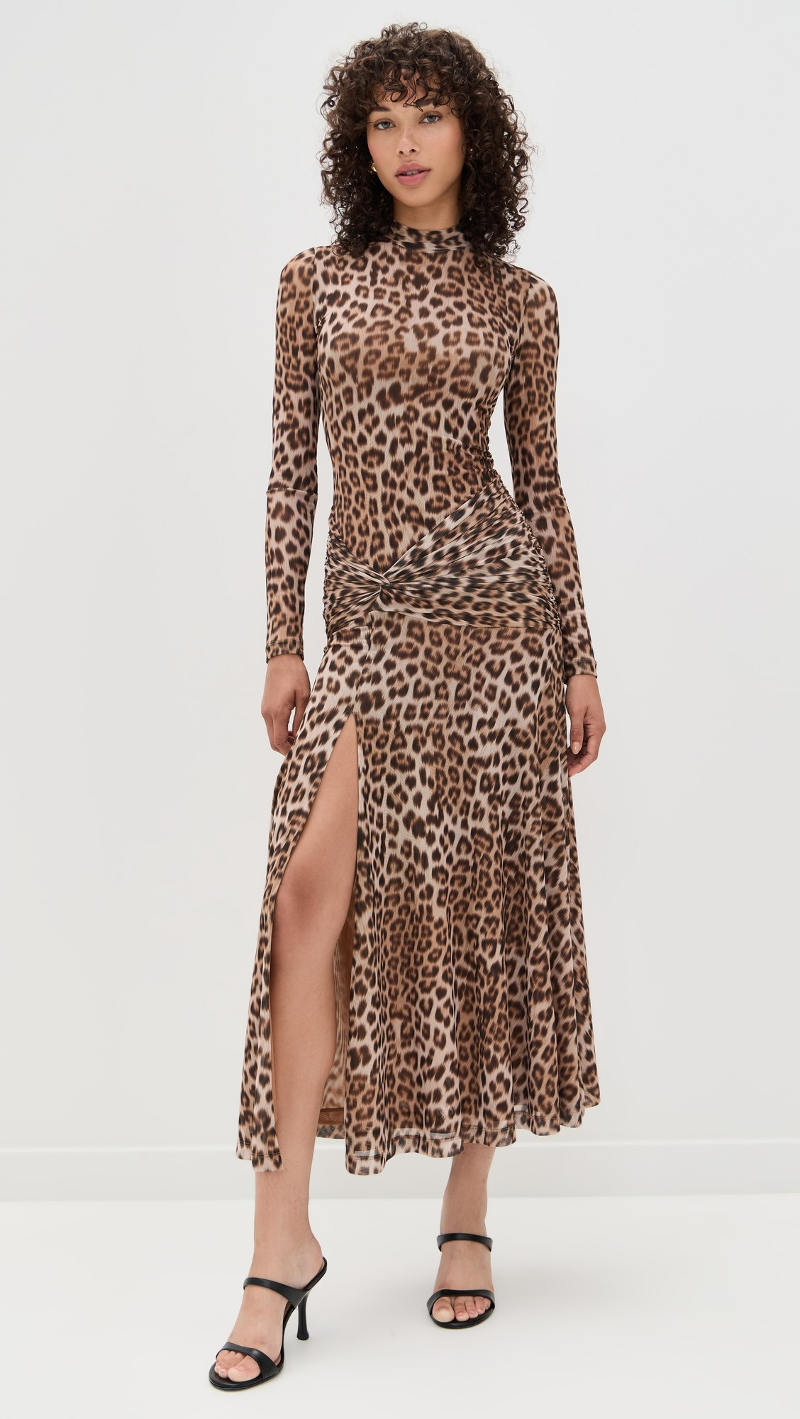 Lea Printed Mesh Midi Dress | Shopbop