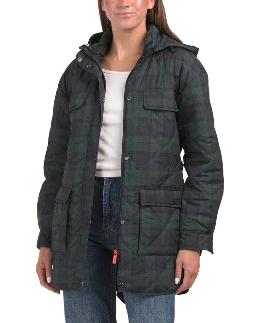 Belted Self Packable Quilted Jacket | TJ Maxx