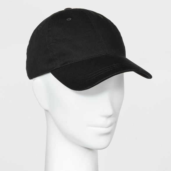 Women's Cotton Baseball Hat - Universal Thread™ Black  One Size | Target