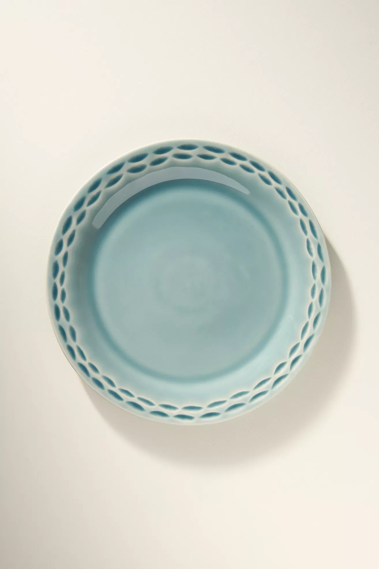 The Mediterranean Dish Chiseled Stoneware Dessert Plates, Set of 4 | Anthropologie (US)