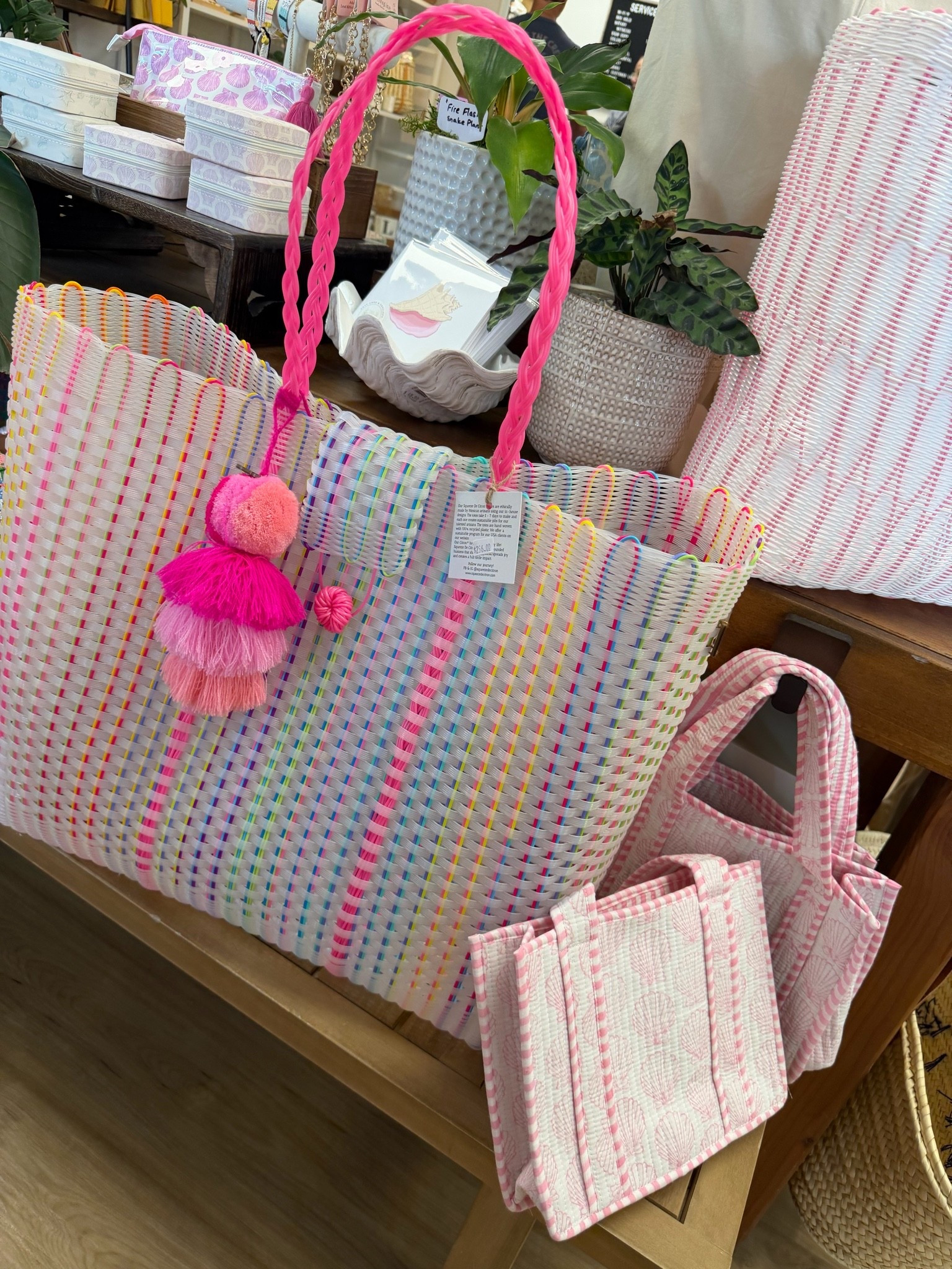Handcrafted in Mexico by skilled artisans, our Core Collection features totes, clutches, and boxes woven from 100% recycled plastic. Each piece takes 5–7 days to create and showcases vibrant or neutral tones, blending art, sustainability, and joy in every design.

#LTKOver40 #LTKSeasonal #LTKTravel