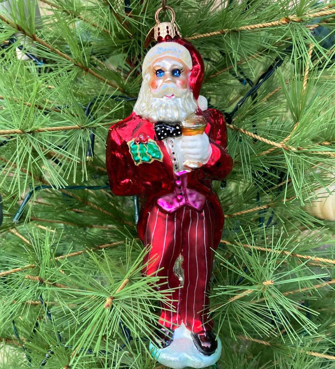 Dashing and Debonair Vintage Ornament Antique Christopher Radko Collectible Glass Holiday Decorat... | Etsy (US)