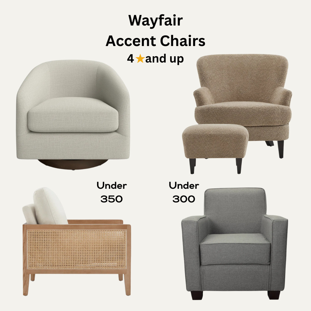 🚨 Wayfair's HUGE 48-Hour Sale is BACK! 🚨 Snag incredible 4 star and up, accent chairs for your home, all under $300 AND $500!

 Now is the perfect time to refresh your space with stylish finds without breaking the bank. I've curated my top picks – and other customers' as well. 

 Don't miss out on these amazing deals! 💨

 #WayfairSale #ComfyChair #AffordableDecor #DesignOnABudget #WayfairFinds #InteriorDesign #HomeStyling 

 

#LTKHome #LTKSaleAlert #LTKFamily
