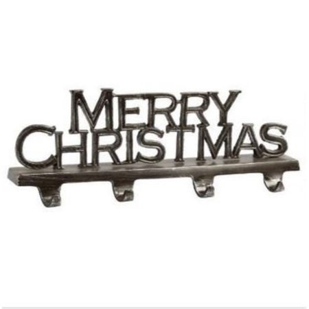 4-hook ""merry christmas"" sturdy metal christmas stocking holder | Walmart (US)