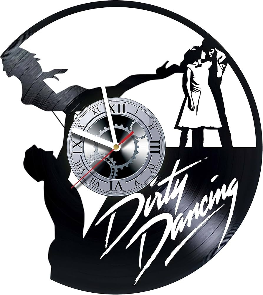 Clock Wall Decor Dirty Dancing - Made of Vinyl Record - Wall Decor Handmade Analog Clock - Silent... | Amazon (US)