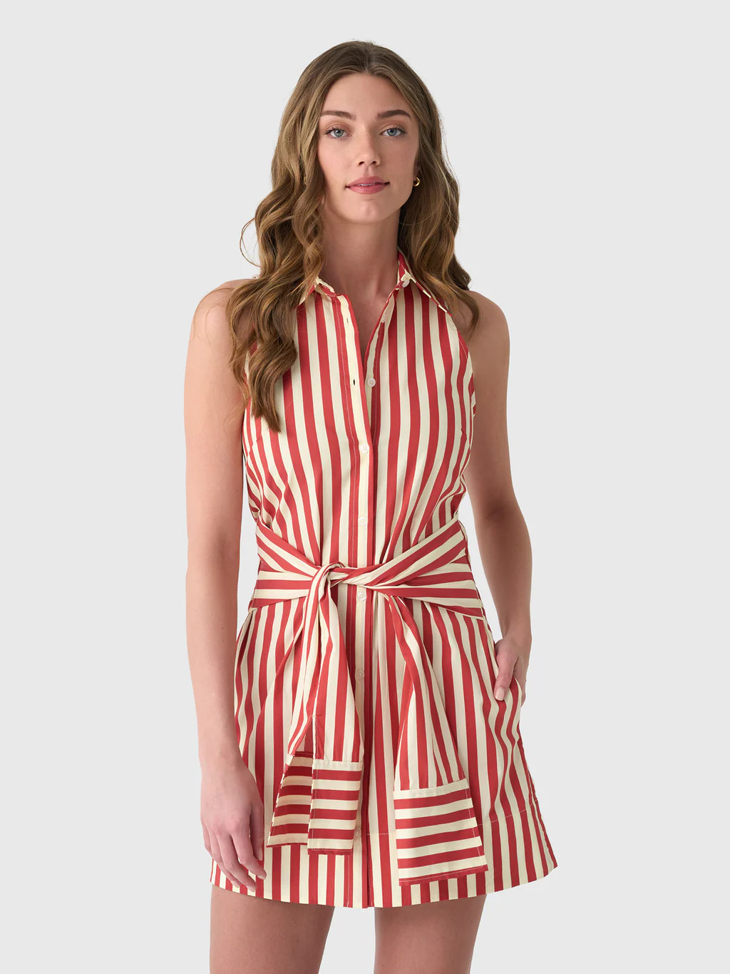Simon Miller Women's Inna Sleeveless Poplin Mini Dress | Saint Bernard