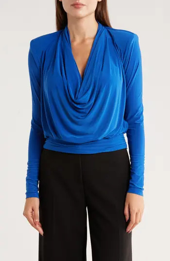 Ramy Brook Eden Cowl Neck Top in Lapis at Nordstrom Rack, Size X-Small | Nordstrom Rack