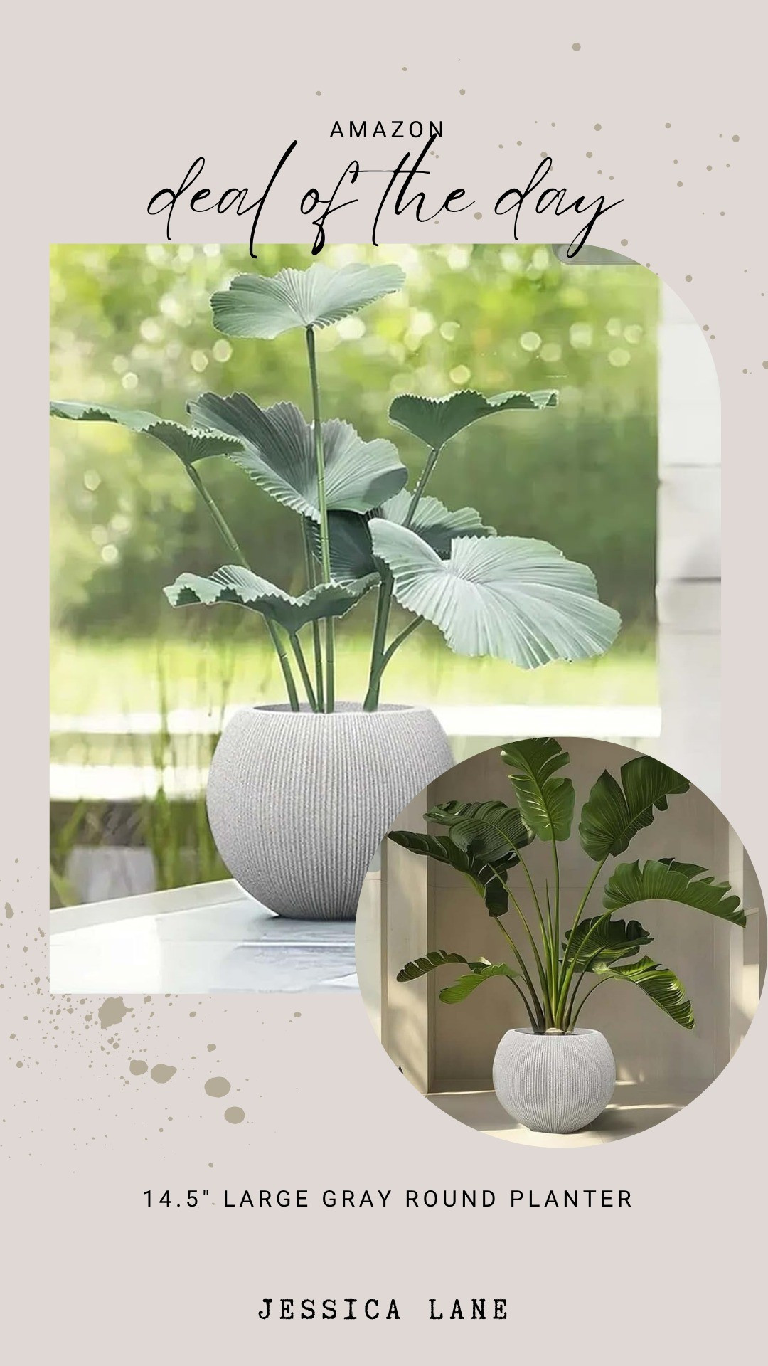 Upgrade your outdoor space with this 14.5" large gray round planter. It features a modern textured finish that perfectly complements any large patio plants.#amazonhome #outdoorliving #patio #homedecor

#LTKSeasonal #LTKSaleAlert #LTKHome