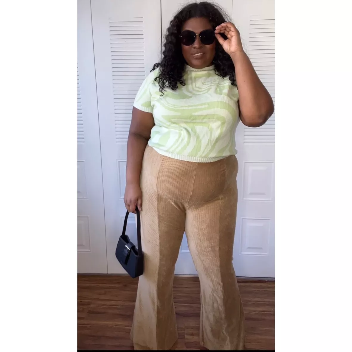Plus Size Corduroy Flare Pants curated on LTK