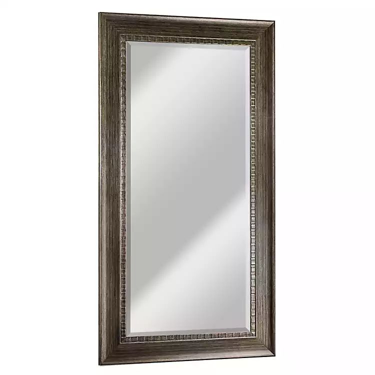 Smokey Gray Framed Leaner Mirror | Kirkland's Home