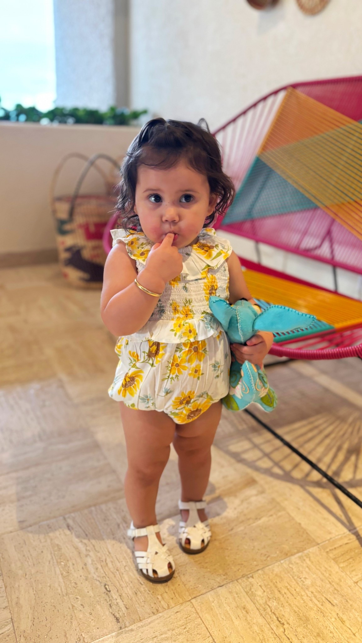 Sweetest little sunflower! This adorable ruffle onesie romper kept baby girl cool and looking super cute while on vacation 

#LTKTravel #LTKBaby #LTKSaleAlert