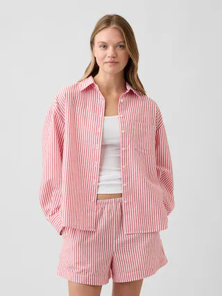 Oversized Shirt in Seersucker | Gap Factory
