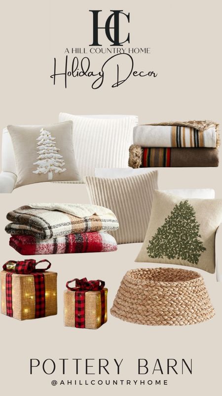 Cozy up by the Christmas tree and fireplace with these beautiful throw blankets and pillows from pottery barn

#LTKhome #LTKSeasonal #LTKHoliday