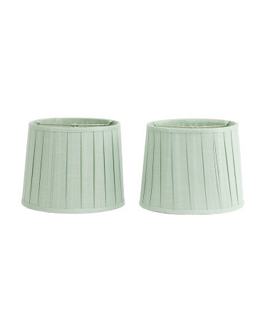 2Pk 11X13 Box Pleated Lamp Shade Set | TJ Maxx