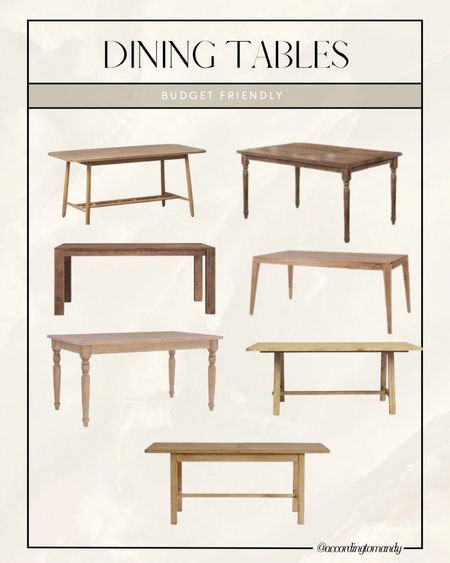 Dining tables that are budget friendly. 



#LTKhome