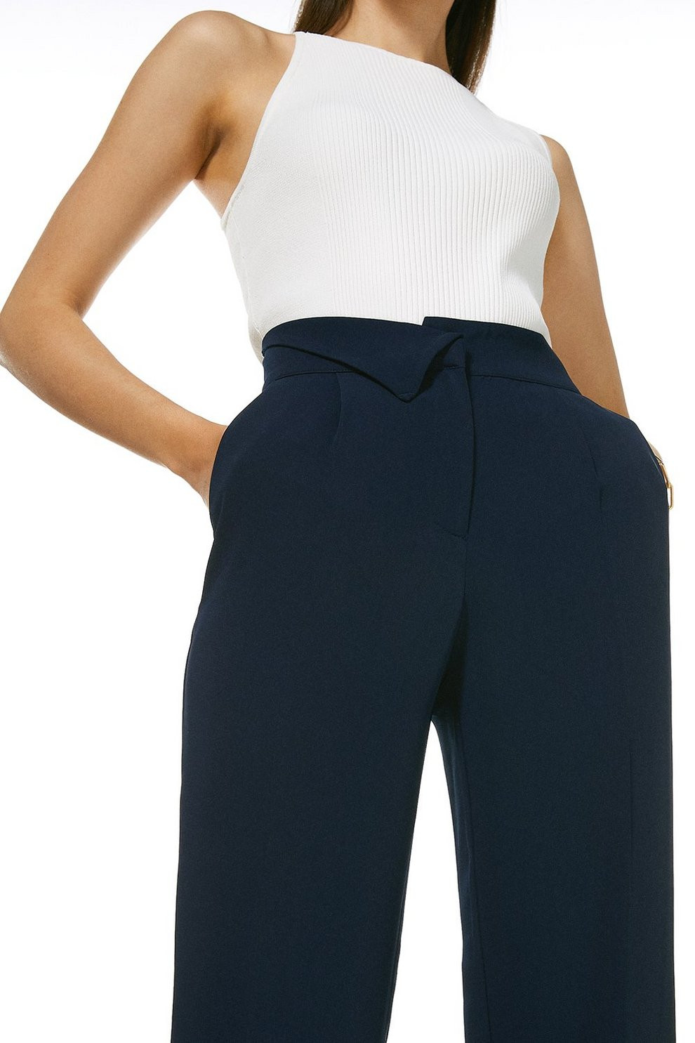Essential Tailored Slim Leg Trousers | Karen Millen UK & IE