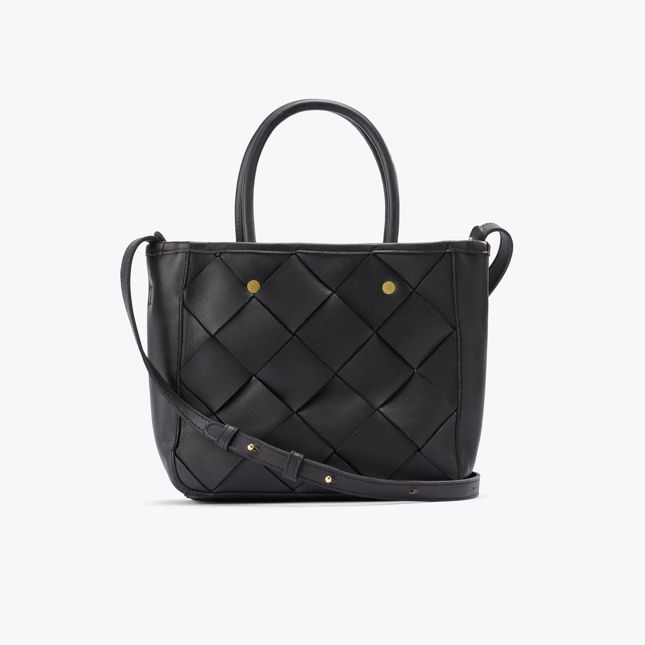 Carry-All Handwoven Satchel Black | Nisolo