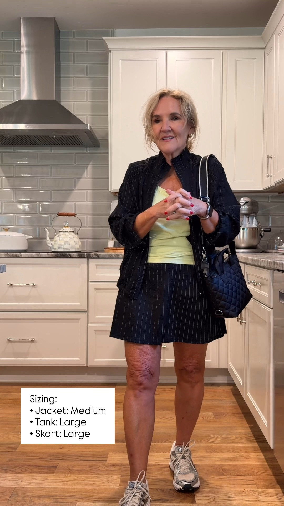 This sporty look is perfect for travel days, errands, or all-day walking! The lightweight jacket layers effortlessly over a tank, while the skort keeps you comfortable without sacrificing style. The quilted crossbody is on sale, and these sneakers are Disney-tested and approved for long days on your feet!

💡 LTK MADE EASY
❤️ Heart = Support my posts!
🔖 Save = Get sale & restock alerts
📋 Lists = Keep favorites organized
📲 Share = Send lists and products to a friend. Hello, Christmas List!
💬 Comment = Ask me anything about sizing or fit. :-)

#LTKootd #LTKTravel #LTKSaleAlert
