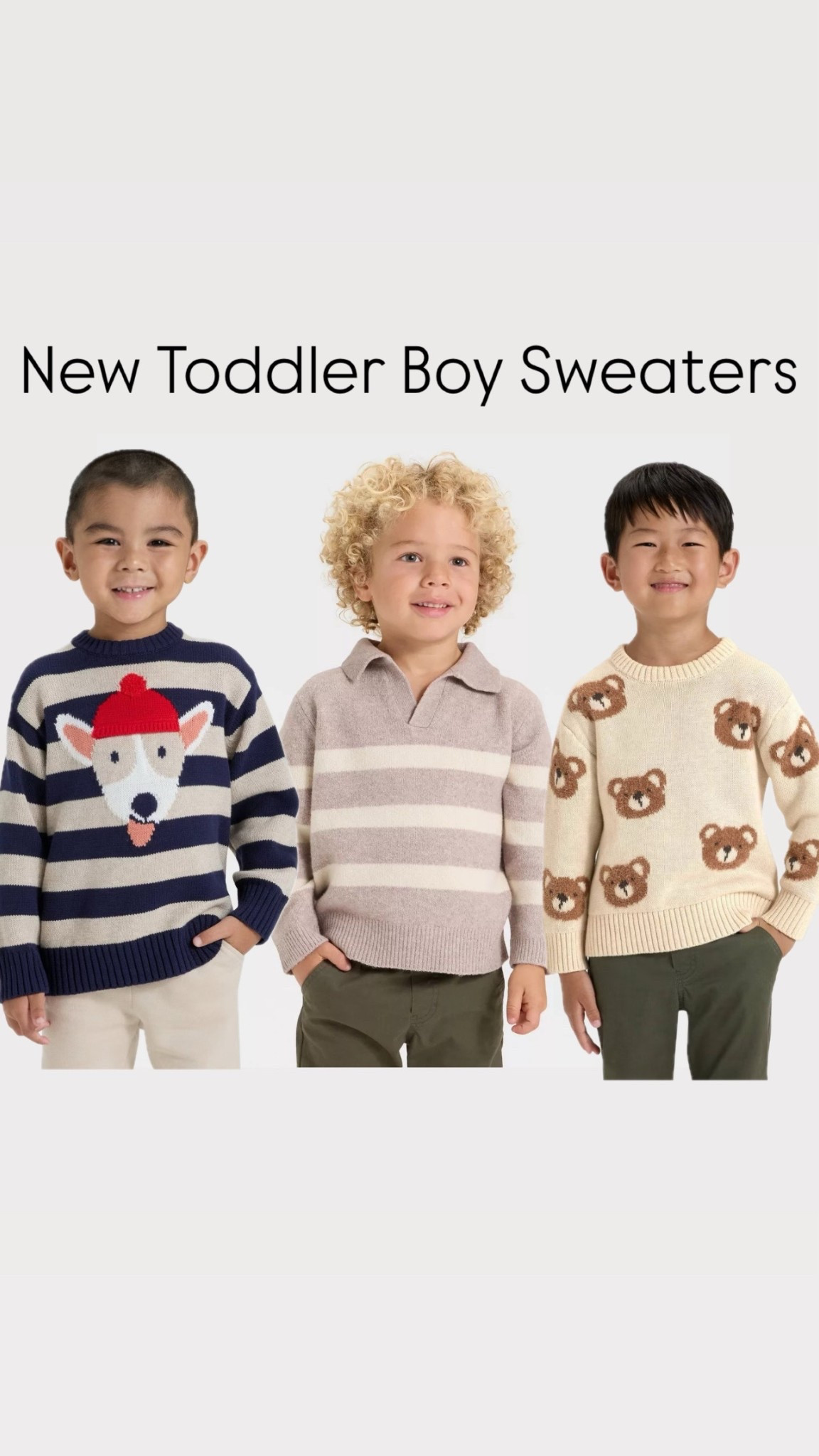 Toddler boy sweater
Dog
Striped sweater
Teddy bears
Cat and Jack
Fall style


#LTKFindsUnder50 #LTKKids #LTKSeasonal