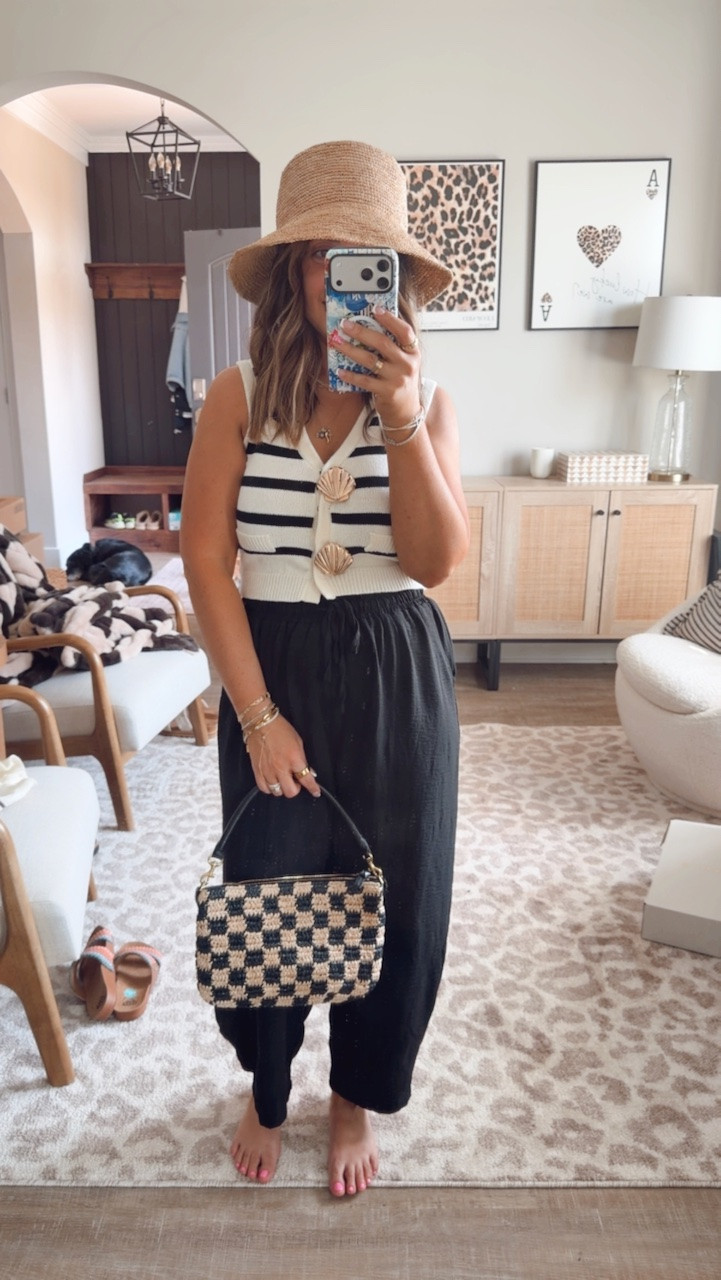 Can I say obsessed again?! This outfit is incredible and exactly what I want for summer. The shells on this cropped sleeveless sweater are so freaking cute and my favorite short girl approved pants from Amazon make this look so chic. I will wear this outfit on repeat and I am not sorry about it. 
Seashell button sweater, petite friendly pants

#LTKPetite #LTKMidsize #LTKSeasonal