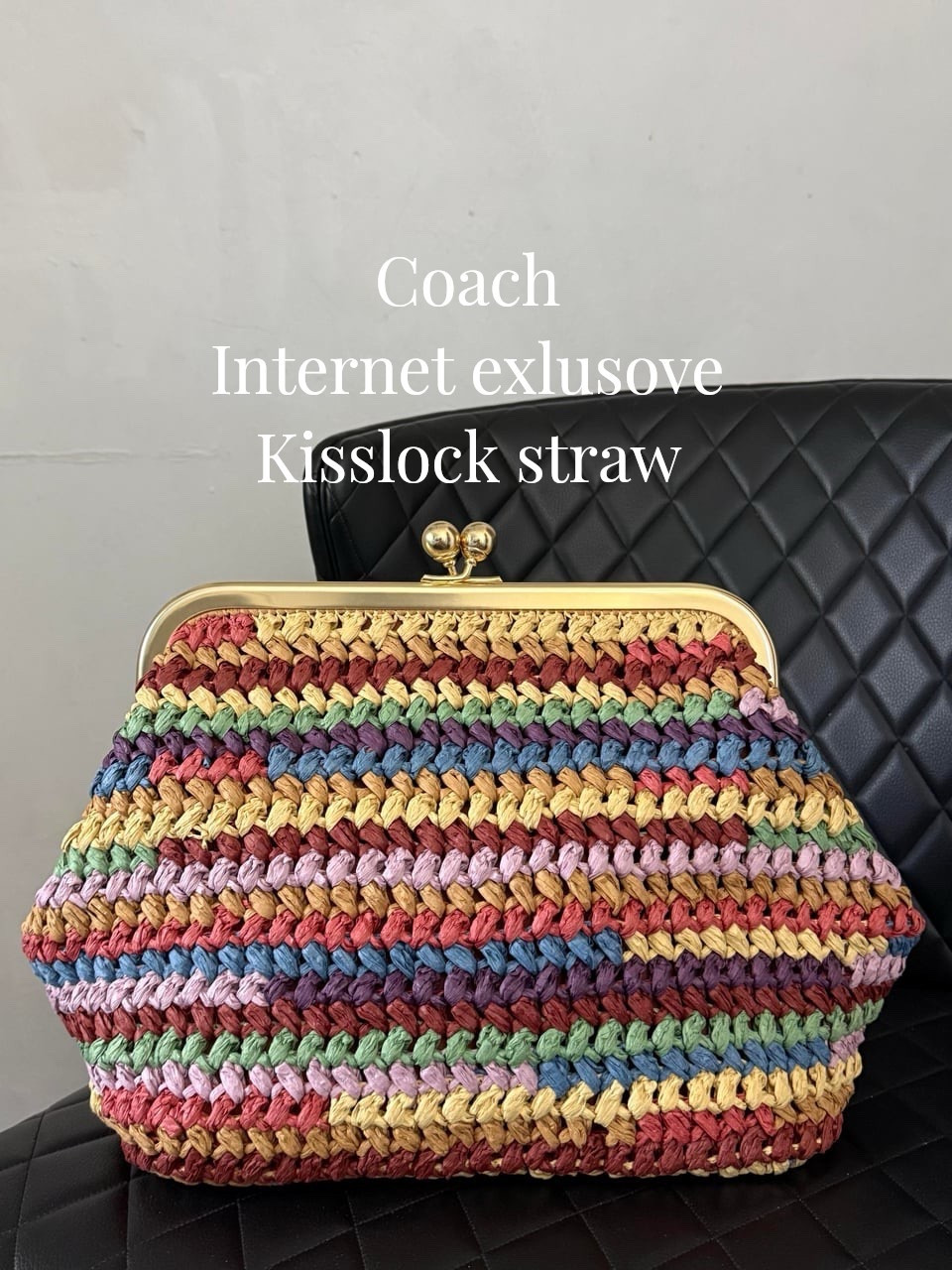 How amazing is this new coach bag? An internet exclusive the coach Kisslock bag in multi straw. Snag her before she sells out. You’ll have the best summer bag of the season @Dillards Inc. @Bloomingdale's US 

#LTKU #LTKootd #LTKSeasonal