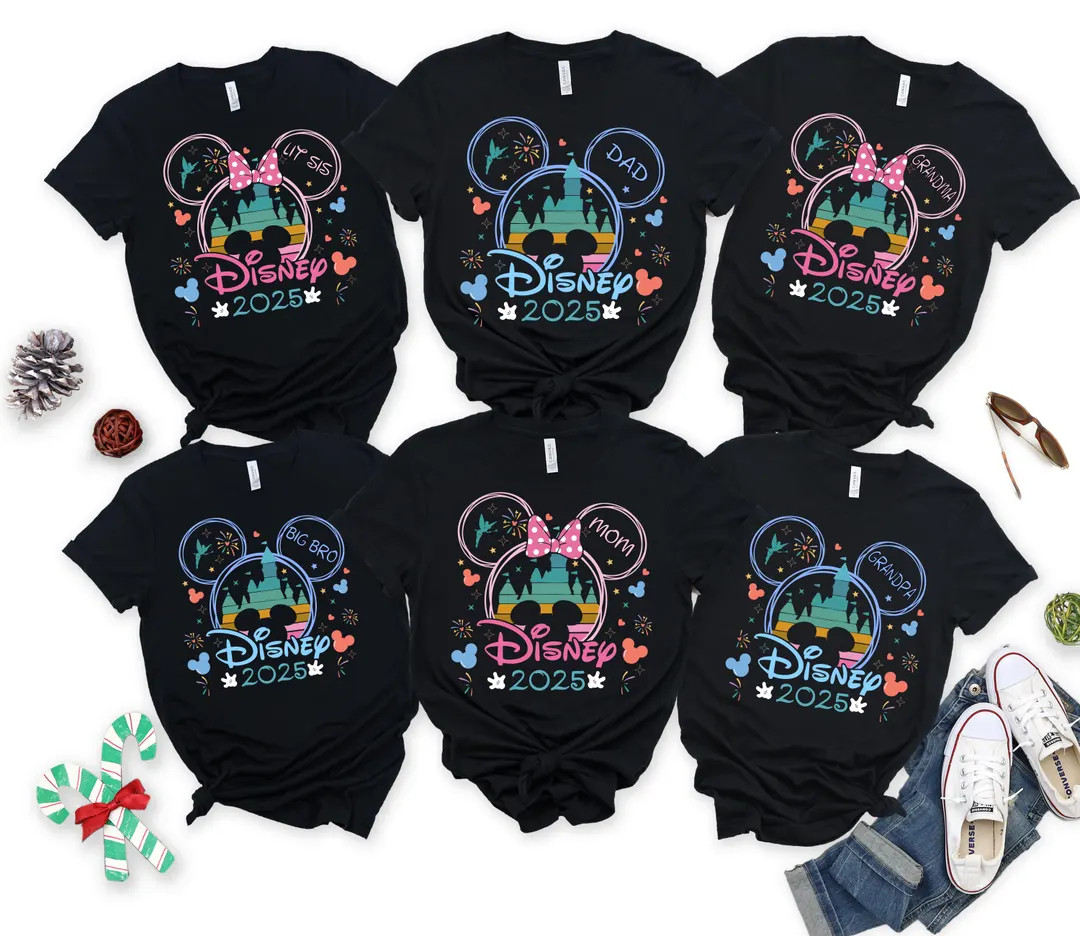 Disney 2025 Personalization Shirts, Disney Family Shirts, Disneyworld 2025 Family Shirts, Disney ... | Etsy (US)