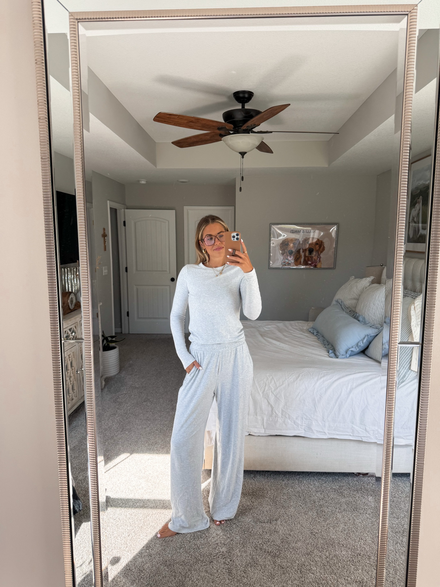 size small in top and small long in pants :) 

#LTKStyleTip #LTKSeasonal #LTKFindsUnder50