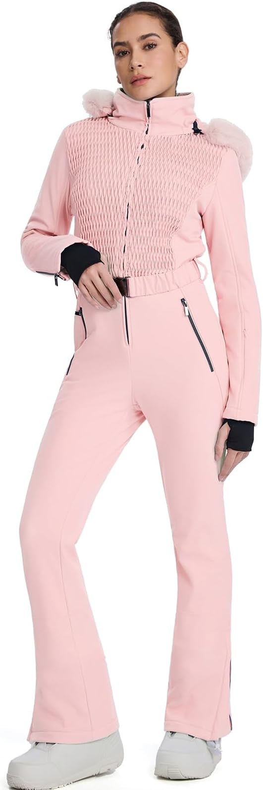 HOTIAN Womens Ski Suits One Piece Snowsuit Waterproof Snowboard Insulated Slim Snow Jumpsuits Win... | Amazon (US)