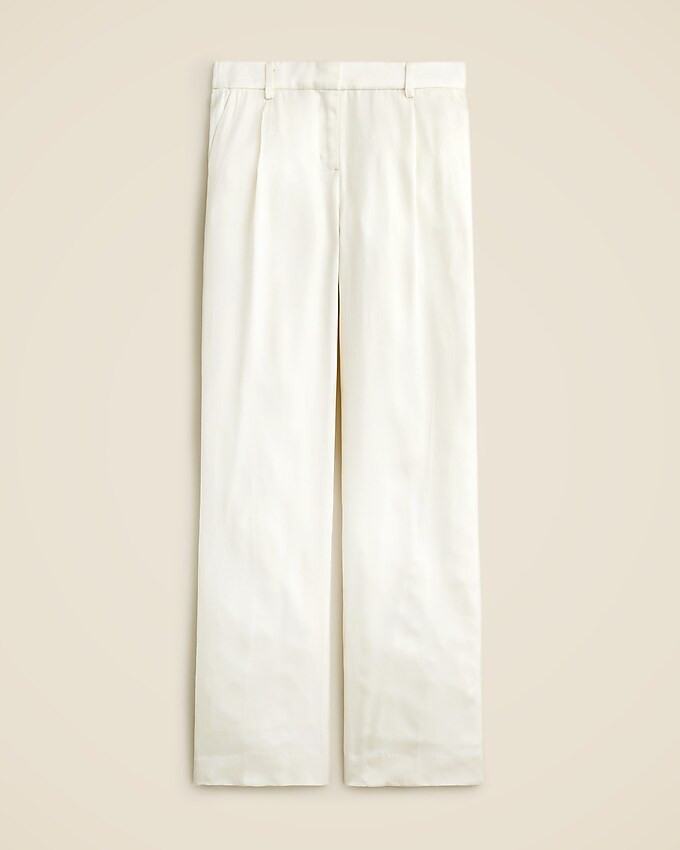 Straight-leg essential pant in luster crepe | J. Crew US