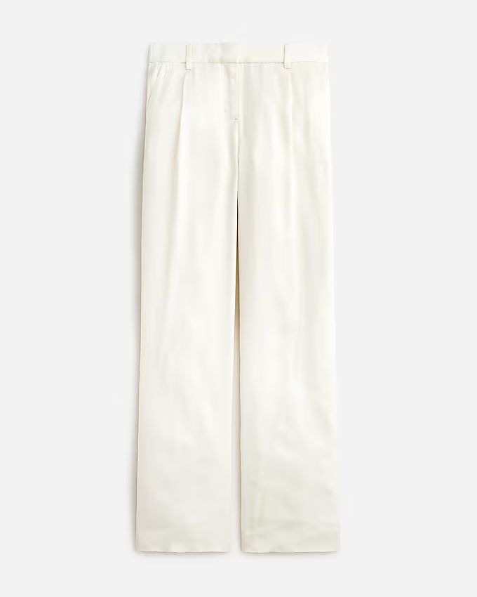 Straight-leg essential pant in luster crepe | J.Crew US