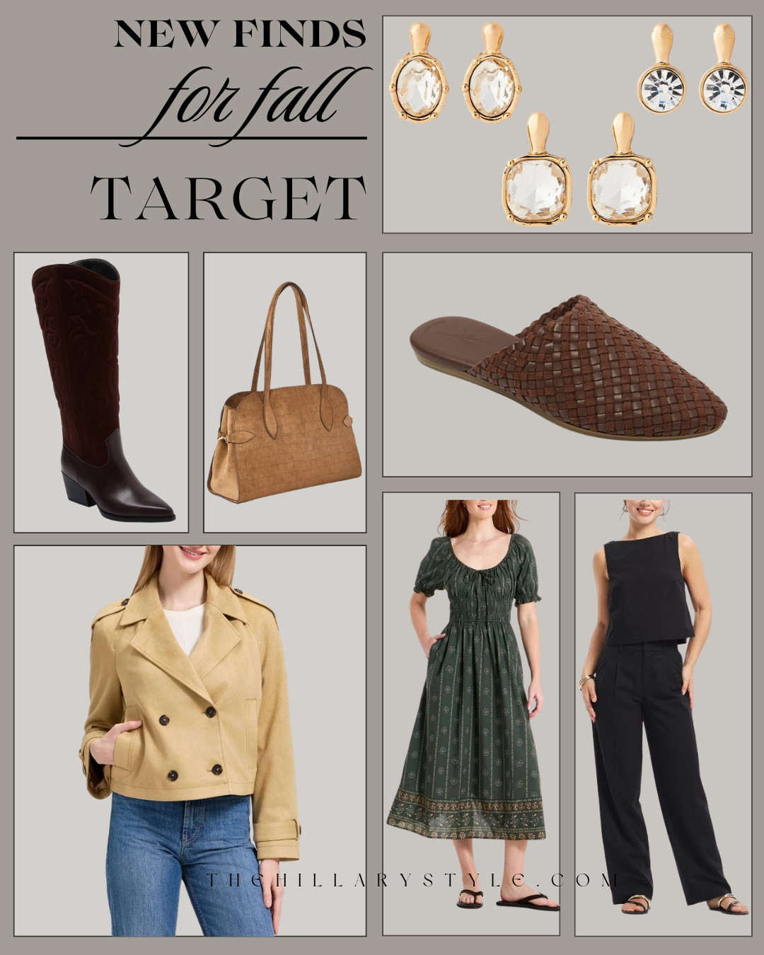Target Fall Fashion Finds for an Elevated Everyday Wardrobe

Target’s newest fall fashion finds are full of rich textures and timeless pieces you can wear all season. Think western boots, woven flats, chocolate brown and cognac accessories, classic trench-inspired layers, easy fall dresses, and polished wardrobe staples. These affordable Target finds make it easy to tap into the season’s biggest trends without overspending.

#TargetStyle #TargetFashion #TargetFinds #TargetNewArrivals #FallFashion #FallOutfits #FallStyle #AffordableFashion #TransitionalStyle #WesternBoots #WovenFlats #ChocolateBrown #CognacAccessories #FallDress #CapsuleWardrobe #EverydayStyle #LTKFashion #LTKFinds #PinterestFashion #TheHillaryStyle 

 

#LTKootd #LTKSeasonal #LTKOver40