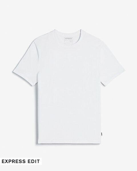 Slim Solid Moisture-Wicking Crew Neck T-Shirt | Express