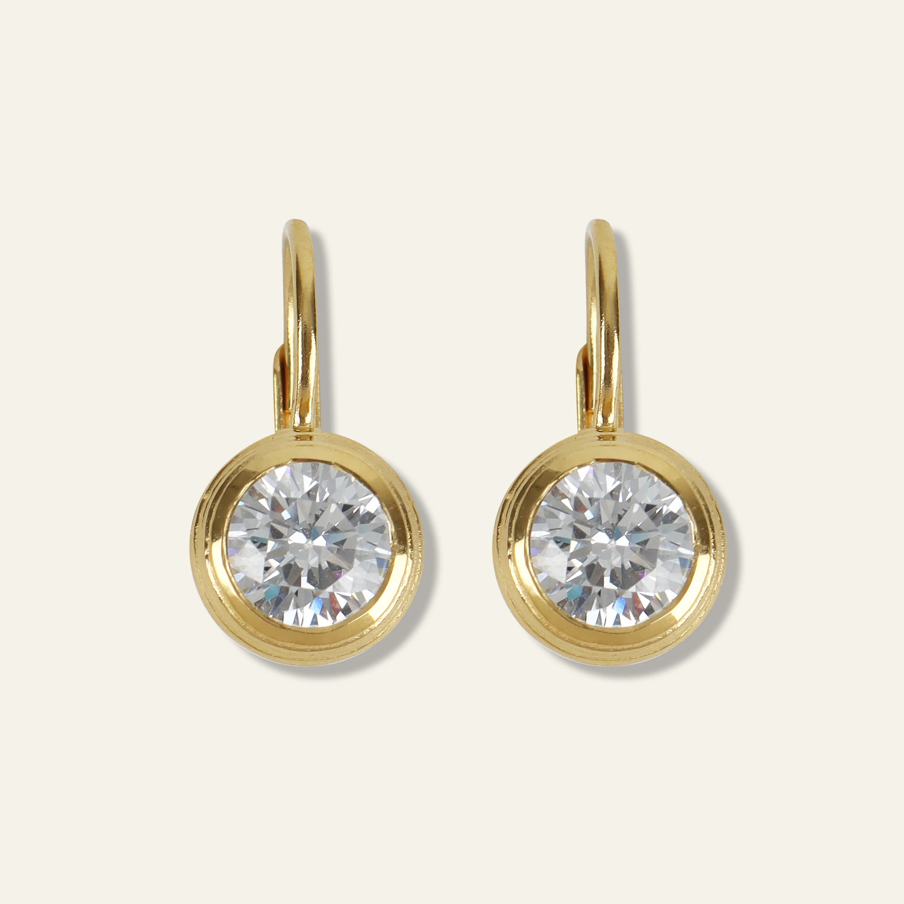 Bezel Drop Earrings | HART