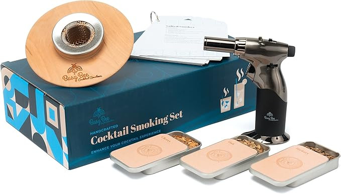 Cocktail Smoker Kit with Torch – Flavored Wood Chips – Bourbon, Whiskey Smoker Infuser Kit, O... | Amazon (US)