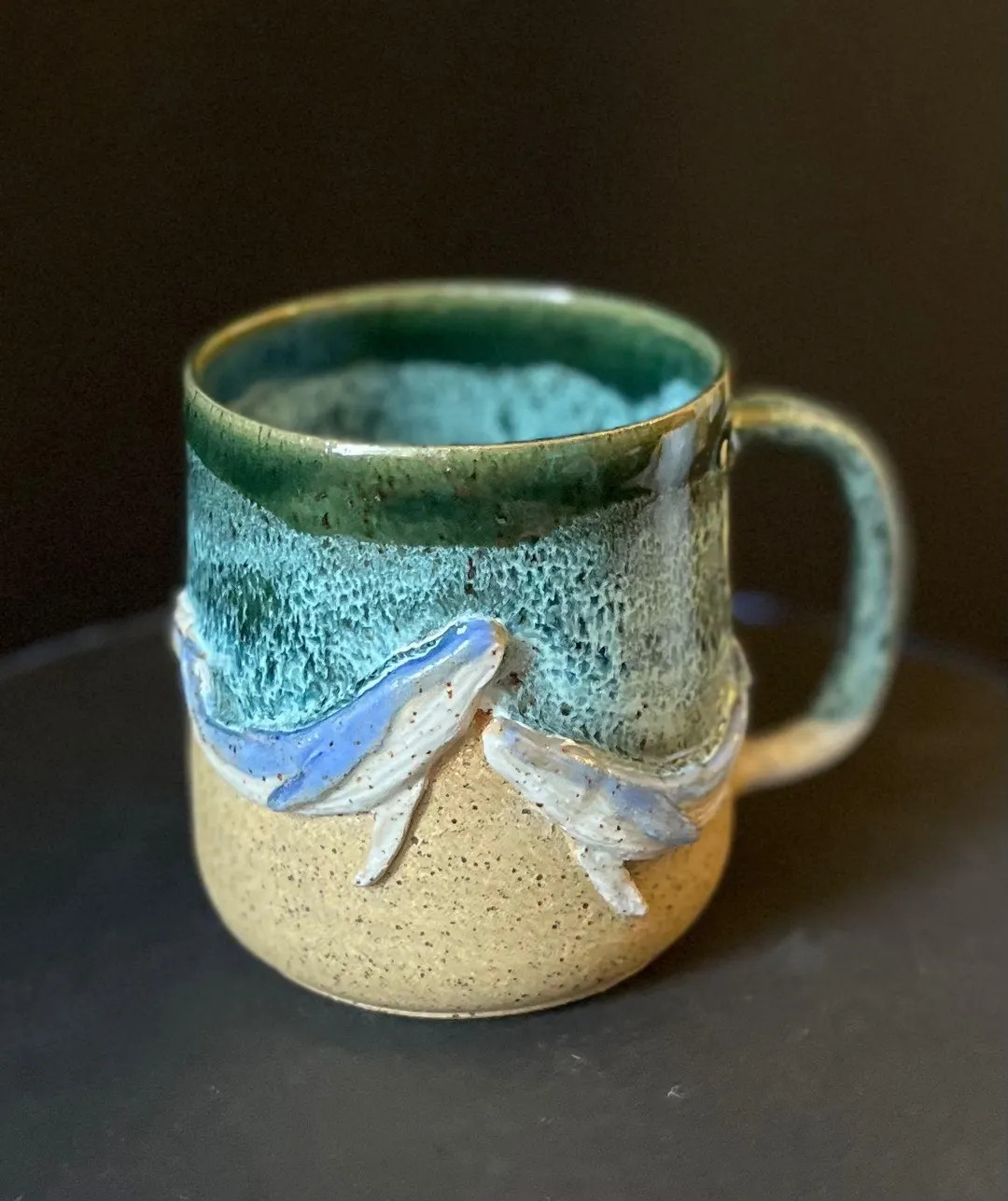 Handcrafted Ceramic Whale Mug: Coastal Ocean Art, 14-16 Oz - Etsy | Etsy (US)