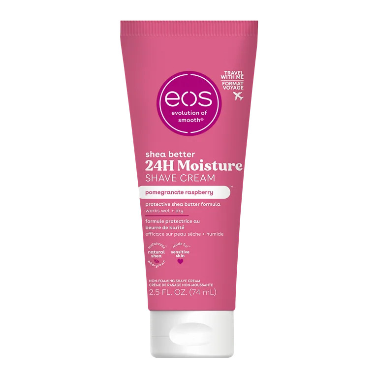eos Shea Better Travel Shave Cream - Pomegranate Raspberry | 2.5oz | Walmart (US)