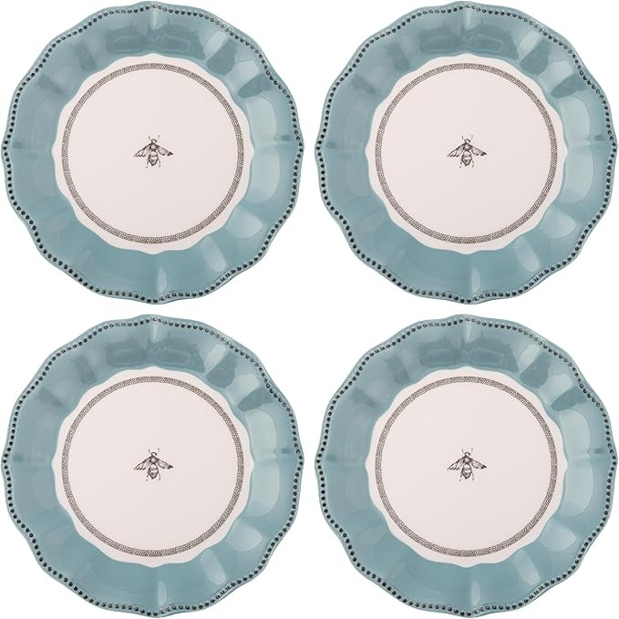 Karma, 8.75 inches Melamine Salad Plates Set of 4, Reusable Dishwasher Safe Plates for Outdoor an... | Amazon (US)