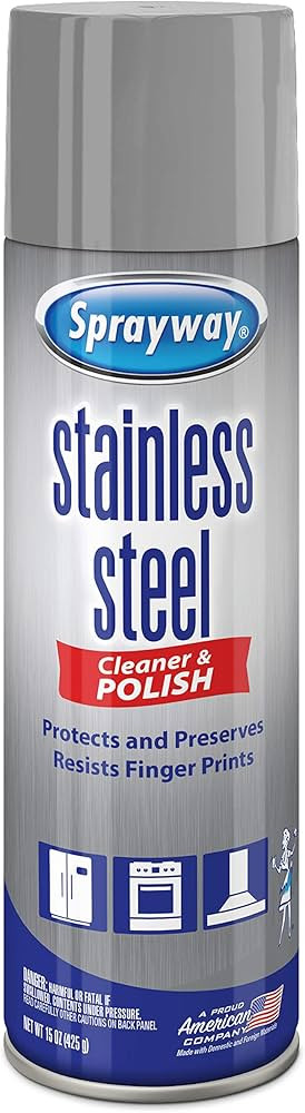 Sprayway Water-Based Stainless Steel Cleaner, 15 Fl Oz (Pack of 1) | Amazon (US)