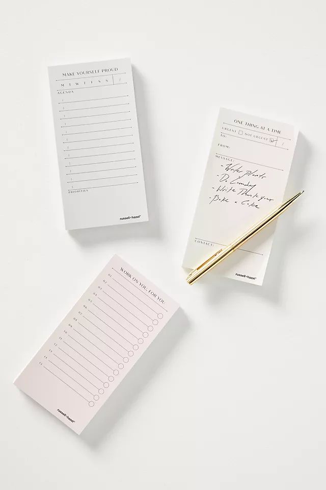 Agenda Sticky Note Pads, Set of 3 | Anthropologie (US)