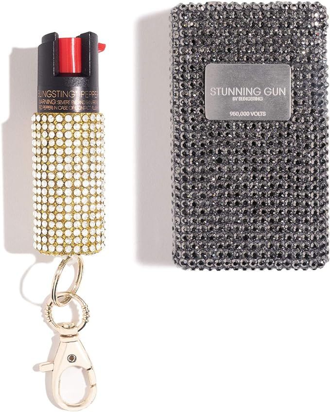 BLINGSTING Pepper Spray & Stun Gun Combo Safety Set - Carry Two Powerful Self Defense Products fo... | Amazon (US)