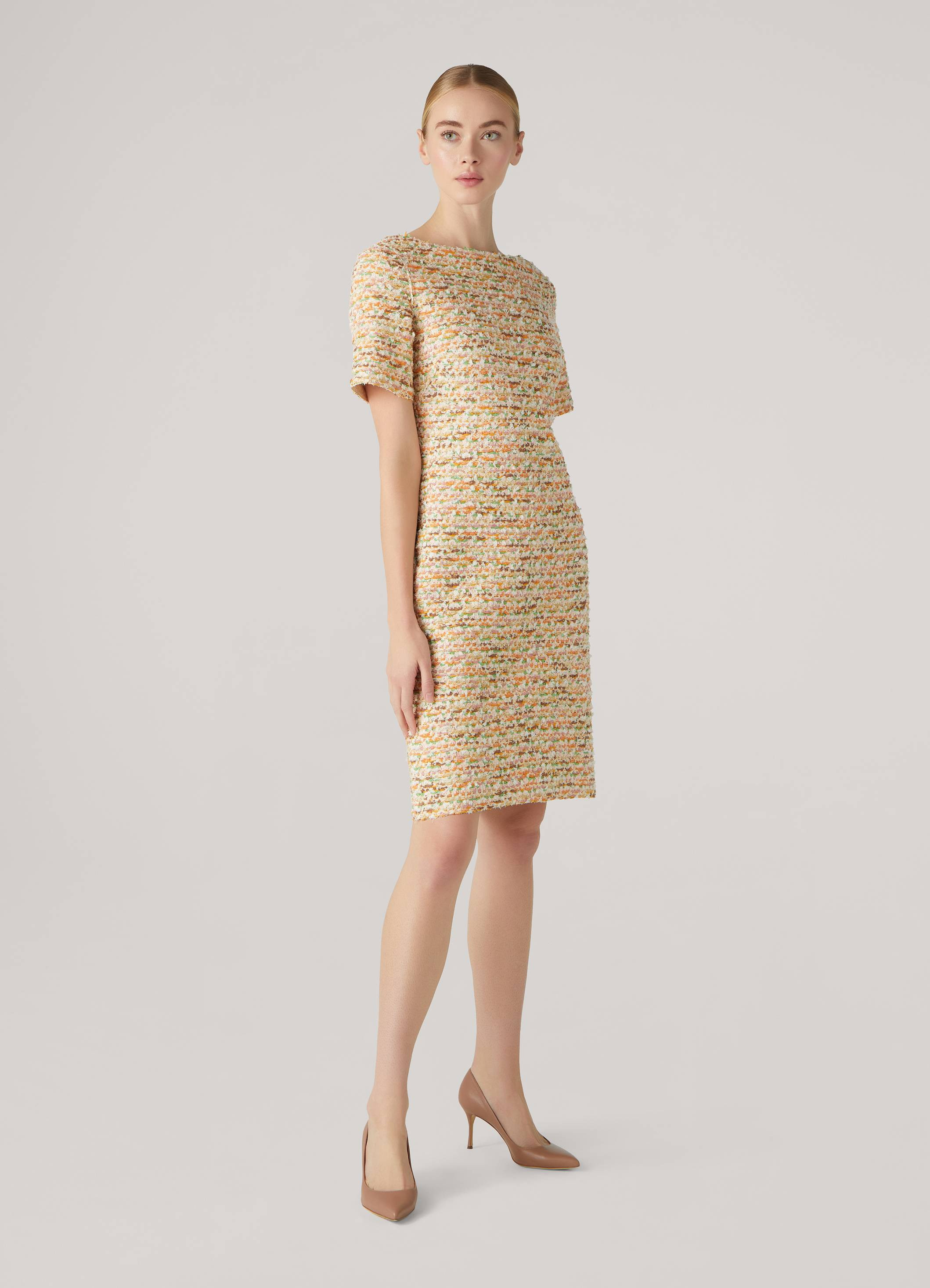 Novelty Ribbon Tweed Dress | St. John Knits