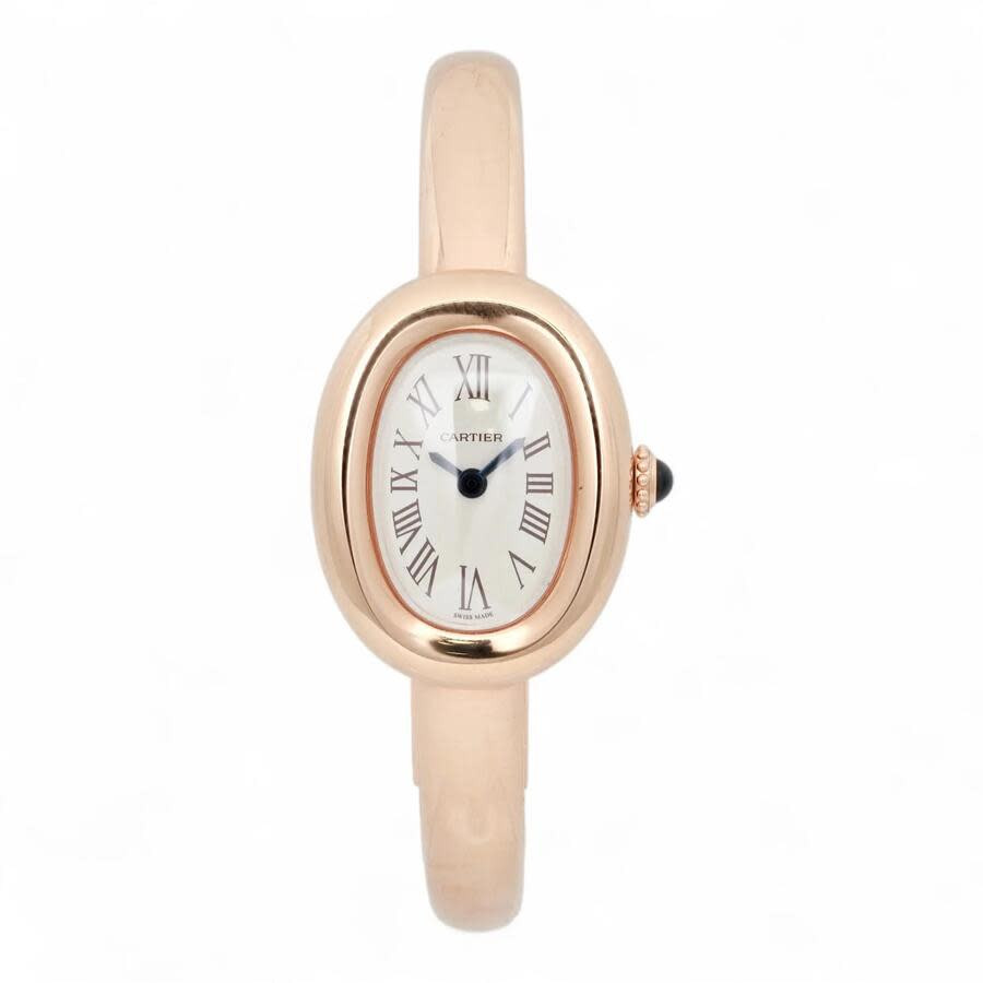 Pre-owned Cartier Baignoire Mini Quartz Silver Dial Ladies Watch WGBA0019 | Jomashop.com & JomaDeals.com