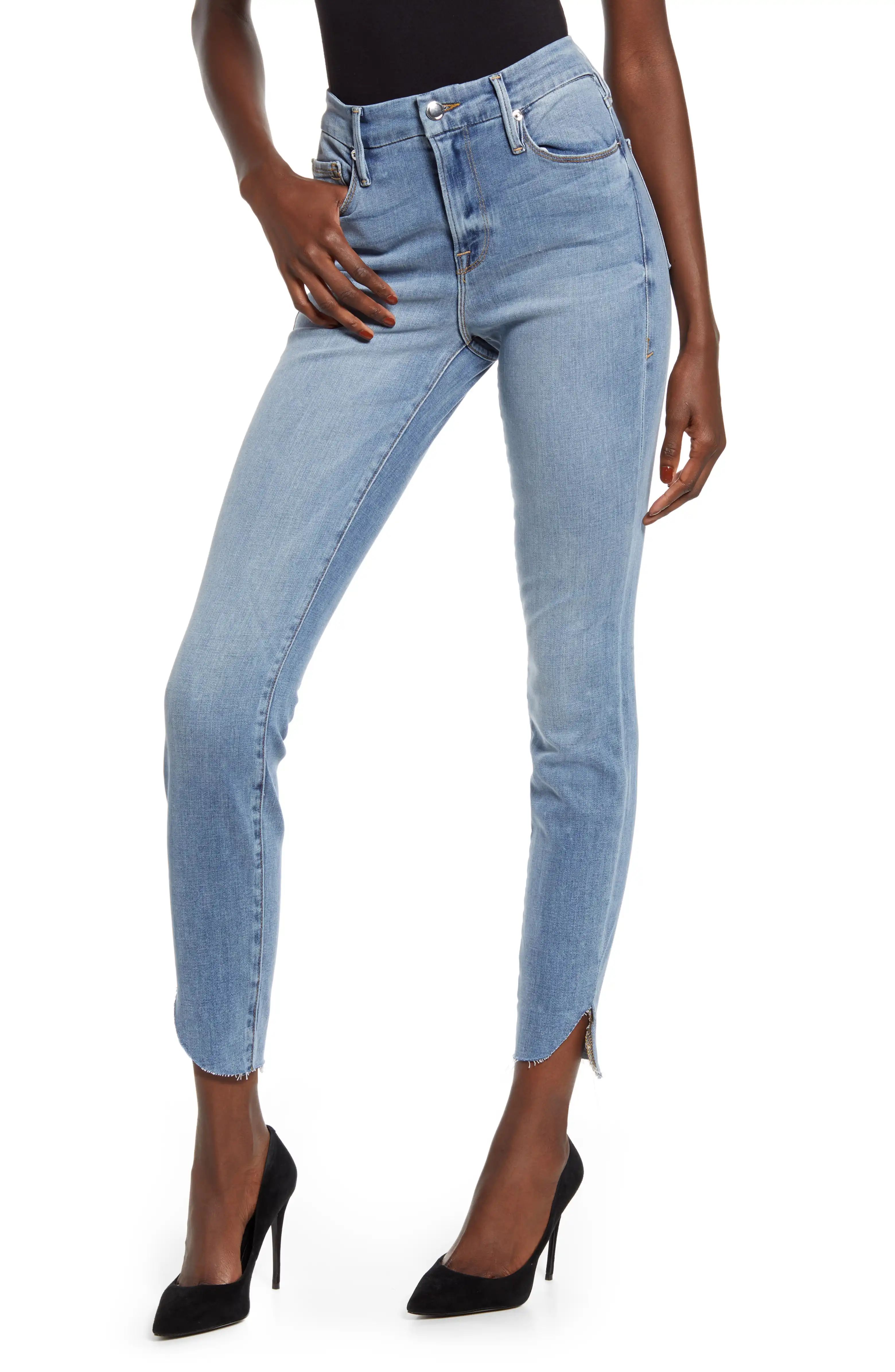 Good Legs High Waist Cascade Hem Skinny Jeans | Nordstrom