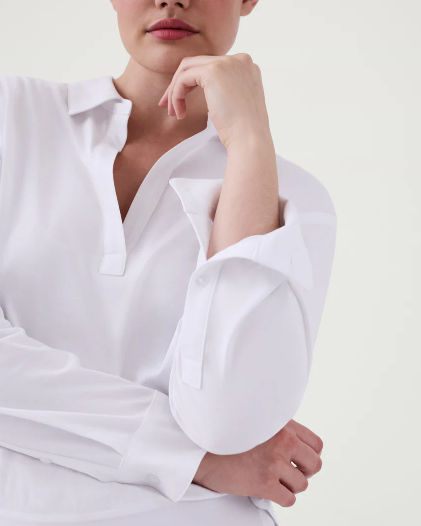 The Collared Long Sleeve Bodysuit | Spanx