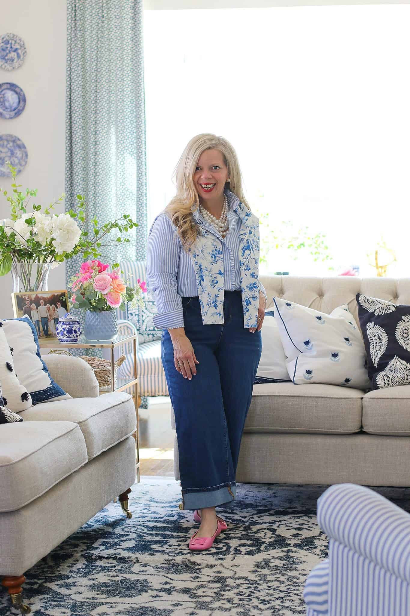 These jeans and this striped shirt are so cute! This is from the latest drop at Crown and Ivy! 

#LTKOver40 #LTKSaleAlert #LTKMidsize