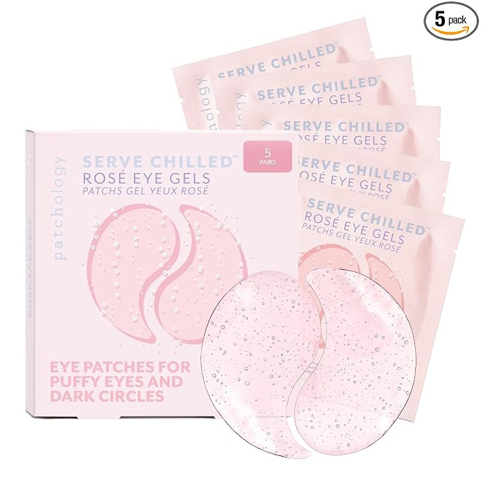 Patchology Rosé Under Eye Patches for Puffy Eyes & Dark Circles | 5pk. | Puffiness & Anti Wrinkl... | Amazon (US)