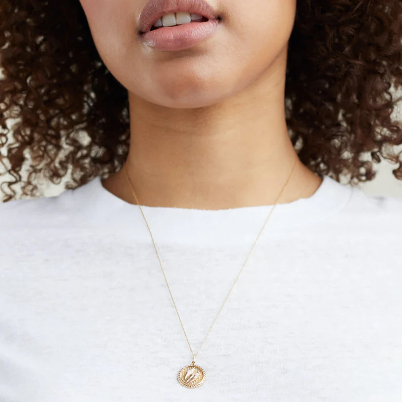 Victory: Winged Coin Charm Pendant | Mejuri Fine Crew