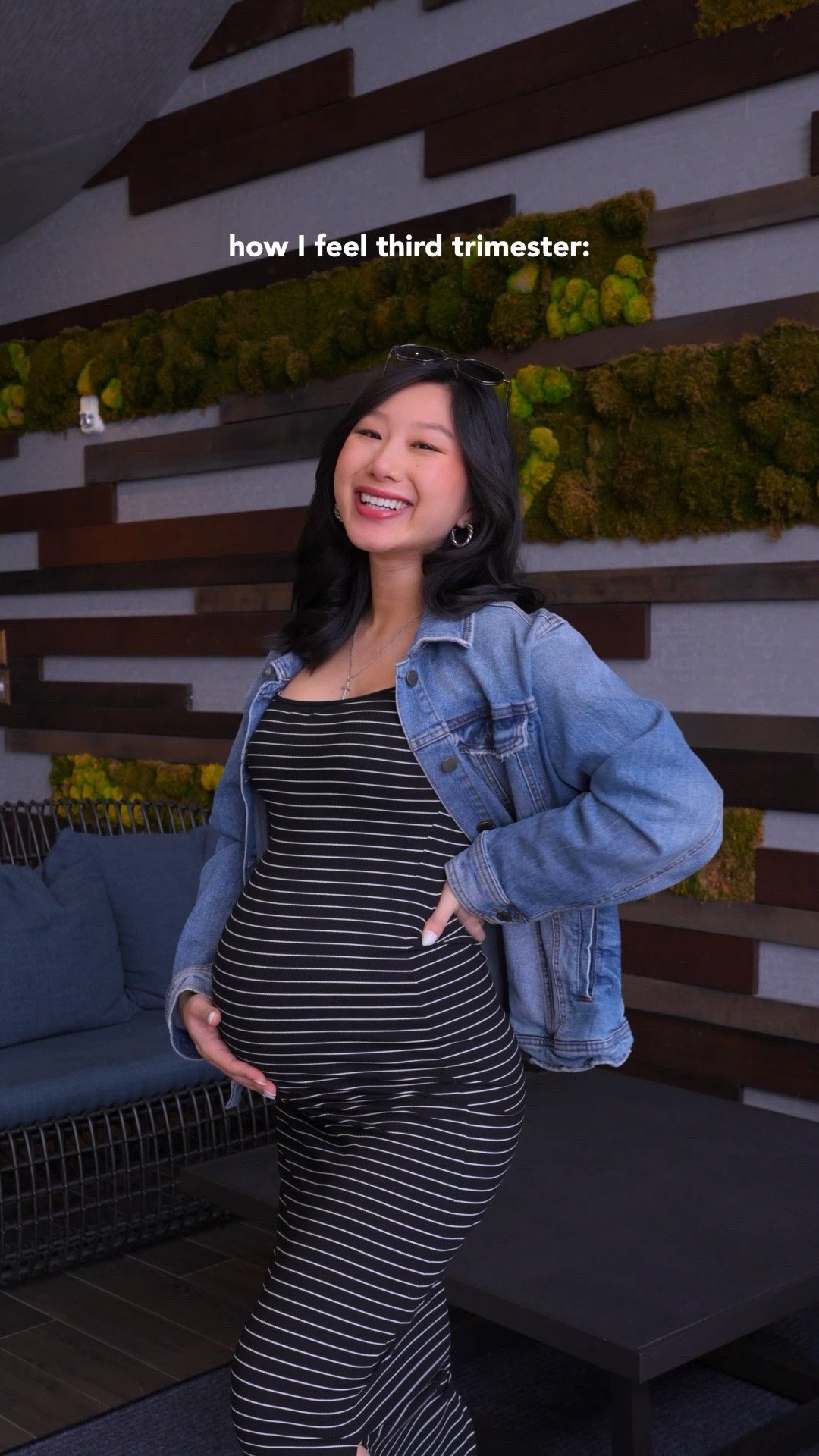 Striped Maternity Dress: size S (code: VANESSA10)
Lumier code: VANESSA
Linking similar denim jackets 

Maternity style, bump fashion, pregnant outfit, third trimester, first time mom

#LTKootd #LTKmomlife #LTKBump